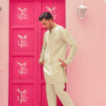 Pistachio Green Kurta Shalwar - Image 6